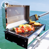 Looking to cook your own meal on the water? Select this add-on to get a grill and propane can on your boat and do some grillin'!